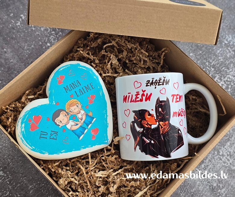 Dāvanu komplekts "Mīlēšu TEVI mūžīgi"